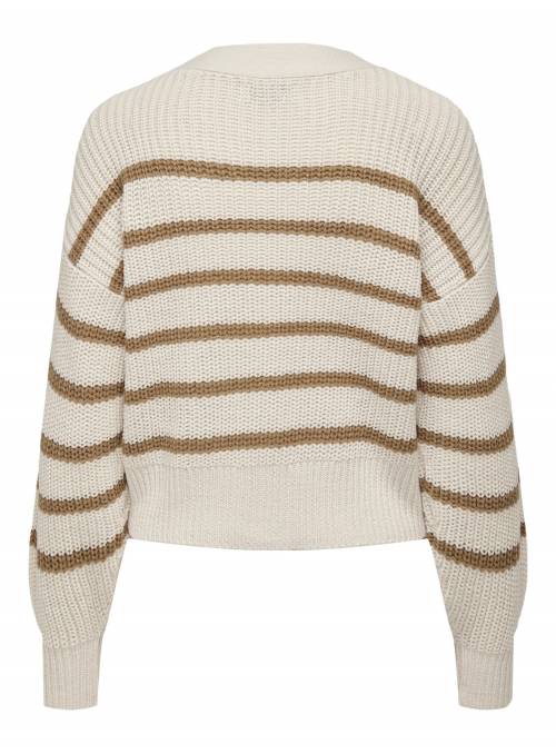 CARDIGAN FEM KNIT PC100 - WHITE - W TOAS